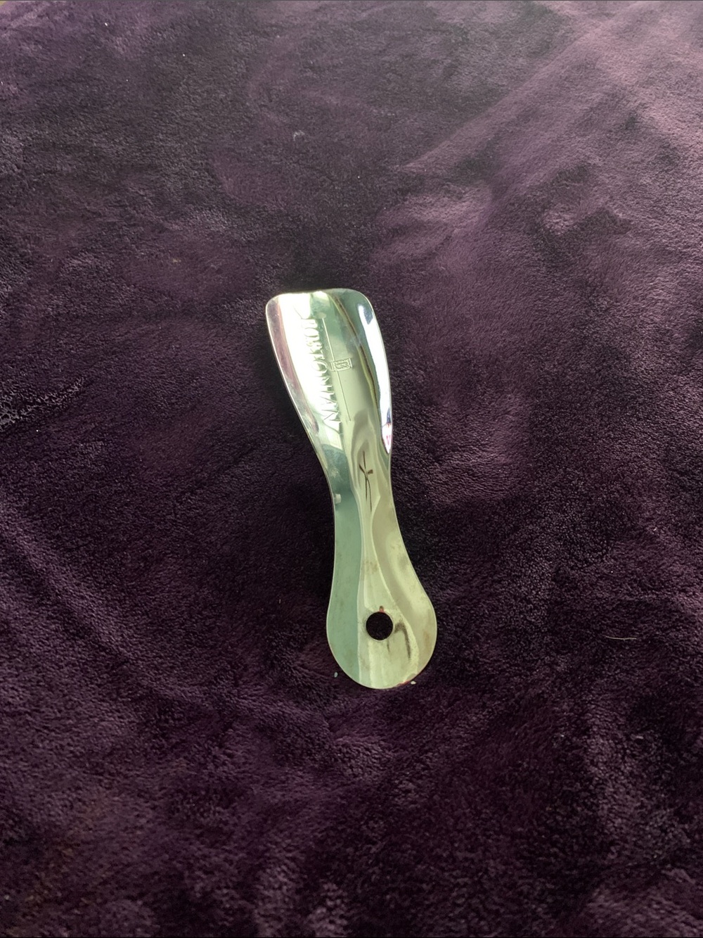 Bostonian Polished Silver Metal Shoe Horn